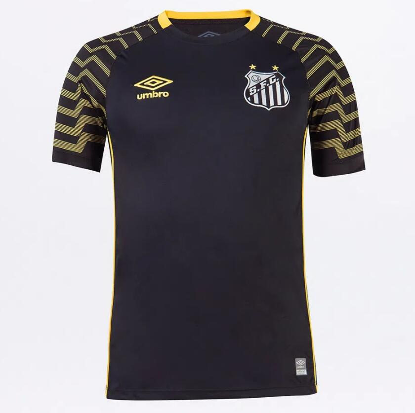 2021/22 Santos FC Black Goalkeeper Soccer Jersey Shirt